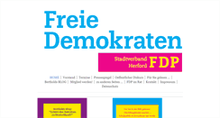 Desktop Screenshot of fdp-herford.de
