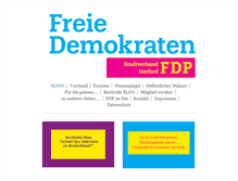 Tablet Screenshot of fdp-herford.de